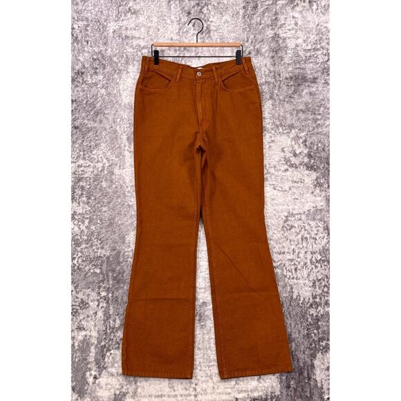 RE/DONE Pants 30 Womens High Rise Flare Leg In Clay Wash - Picture 1 of 8
